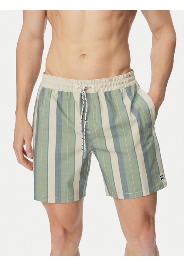 Billabong Szorty kąpielowe Sundays 17 EBYJV00146 Zielony Regular Fit. Kolor: zielony. Materiał: syntetyk