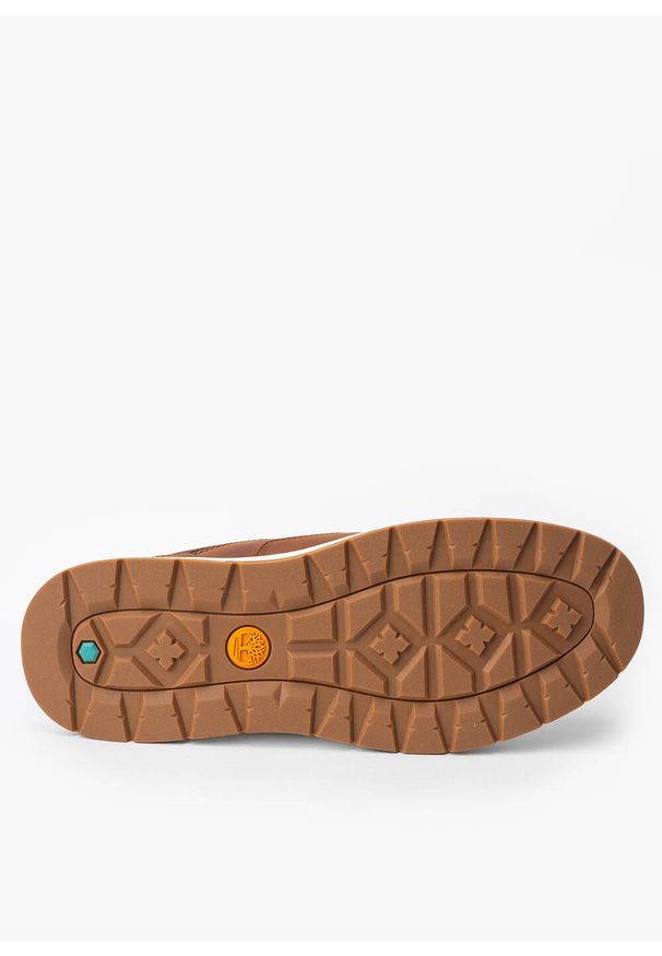 Timberland - Sneakersy męskie TIMBERLAND Maple Grove LTHR OX. Okazja: na co dzień. Kolor: brązowy. Materiał: guma, jeans, materiał