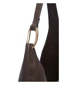 Calvin Klein Torebka Slouchy Leather Md Shoulder Bag LV04F3543G Brązowy. Kolor: brązowy. Materiał: skórzane #5