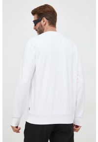 BOSS bluza bawełniana męska kolor biały z nadrukiem. Kolor: biały. Materiał: bawełna. Wzór: nadruk. Styl: klasyczny #5