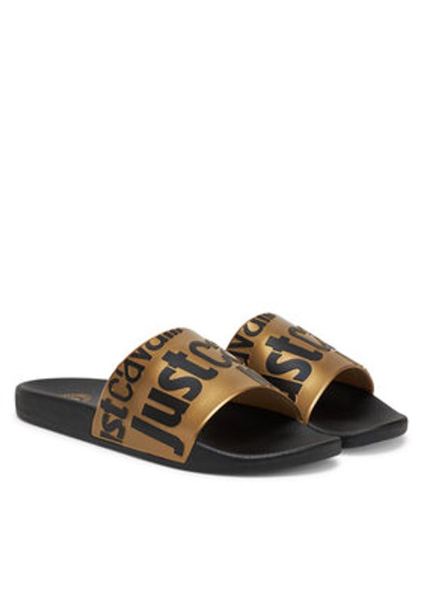 Just Cavalli Klapki 78QA3SZ1 ZS785 Czarny. Kolor: czarny. Materiał: syntetyk