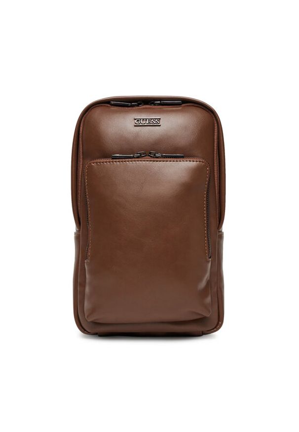 Guess Plecak 175891 Brązowy. Kolor: brązowy. Materiał: skóra