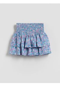 Reserved - Spódnico-szorty - niebieski. Kolor: niebieski. Materiał: bawełna