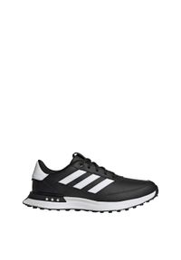 Adidas - Buty S2G Spikeless Leather 24 Golf. Kolor: czarny, niebieski, wielokolorowy, biały. Materiał: skóra. Szerokość cholewki: normalna. Sport: golf