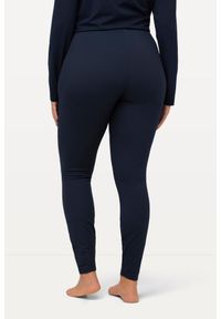 ULLA POPKEN - Damskie Narciarskie legginsy funkcyjne szybkoschnące bardzo ciepłe. Kolekcja: plus size. Kolor: niebieski. Materiał: elastan, poliester, materiał. Sezon: zima. Sport: narciarstwo