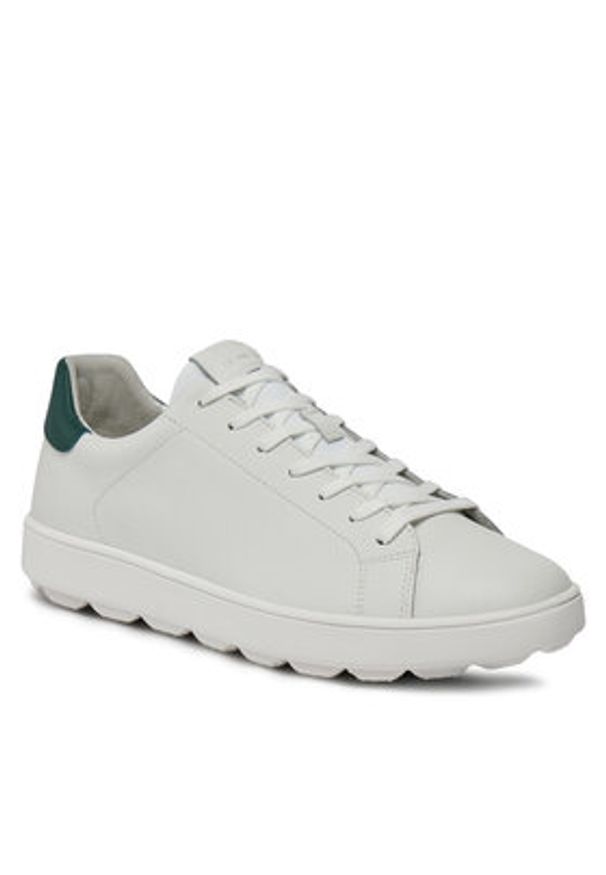 Geox Sneakersy U Spherica Ecub-1 U45GPA 0009B C1966 Biały. Kolor: biały. Materiał: skóra