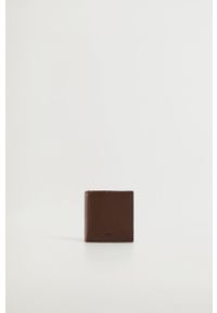 Mango Man - Portfel Wallet. Kolor: brązowy. Materiał: materiał. Wzór: gładki #1