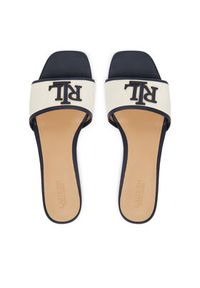 Lauren Ralph Lauren - LAUREN RALPH LAUREN Klapki Everley Sld2 802P04395001 Écru. Kolor: kremowy. Materiał: materiał #5