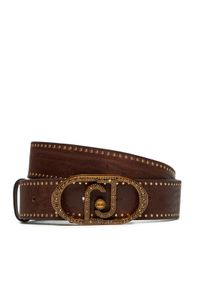 Liu Jo Pasek Damski Hips Belt 3.5Cm AF4307 P0064 Brązowy. Kolor: brązowy. Materiał: skóra