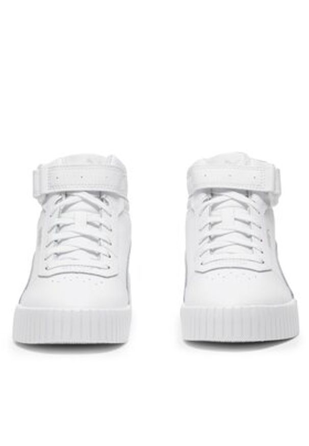 Puma Sneakersy Carina Mid Jr 38737602 Biały. Kolor: biały. Materiał: skóra