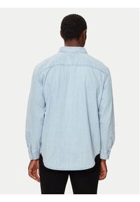 Levi's® Koszula Autentic A7210-0018 Błękitny Relaxed Fit. Kolor: niebieski. Materiał: bawełna