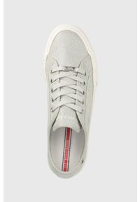 U.S. Polo Assn. tenisówki damskie kolor srebrny. Nosek buta: okrągły. Zapięcie: sznurówki. Kolor: srebrny. Materiał: guma