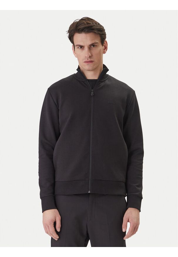 BOSS Bluza Skaz 50555496 Czarny Regular Fit. Kolor: czarny. Materiał: bawełna