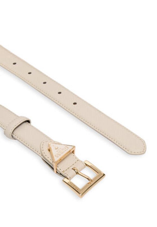Guess Pasek Damski BW9320 P6125 Écru. Materiał: skóra