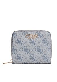 Guess Mały Portfel Damski SWSG96 52137 Niebieski. Kolor: niebieski. Materiał: skóra