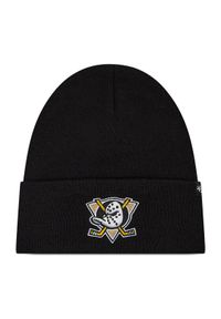 47 Brand Czapka Nhl Anahein Ducks Haymaker '47 Cuff Knit H-HYMKR25ACE-BKC Czarny. Kolor: czarny. Materiał: materiał