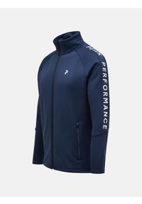 Bluza Peak Performance Rider Zip Jacket męska. Kolor: niebieski