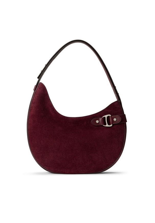 Lauren Ralph Lauren - LAUREN RALPH LAUREN Torebka 431980157003 Bordowy. Kolor: czerwony. Materiał: skórzane, zamszowe