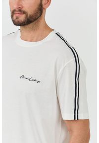 Armani Exchange - ARMANI EXCHANGE Biały t-shirt. Kolor: biały