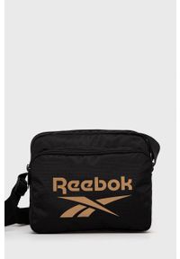 Reebok torebka kolor czarny. Kolor: czarny. Materiał: poliester, materiał #1