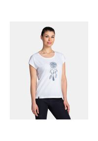 Damski bawełniany t-shirt Kilpi ROANE-W. Kolor: biały. Materiał: bawełna