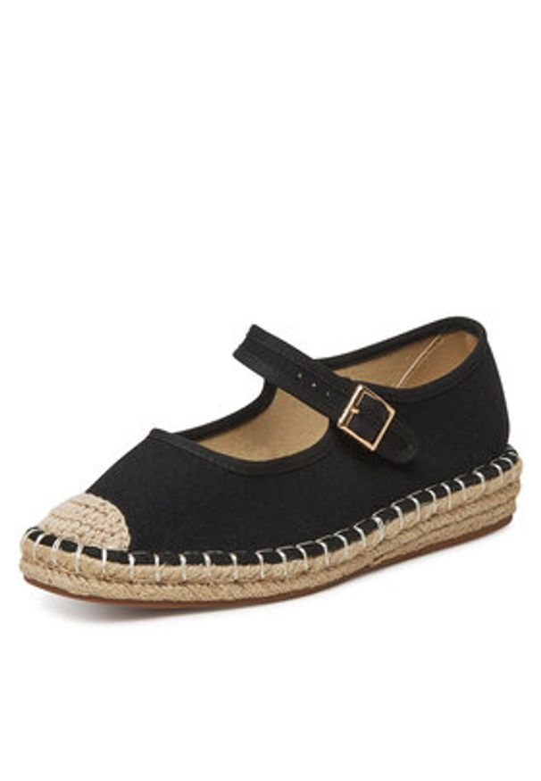 DeeZee Espadryle Q88-512-1 Czarny. Kolor: czarny. Materiał: materiał