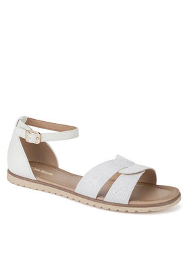 Clara Barson Sandały WS6262-02 Biały. Kolor: biały. Materiał: syntetyk