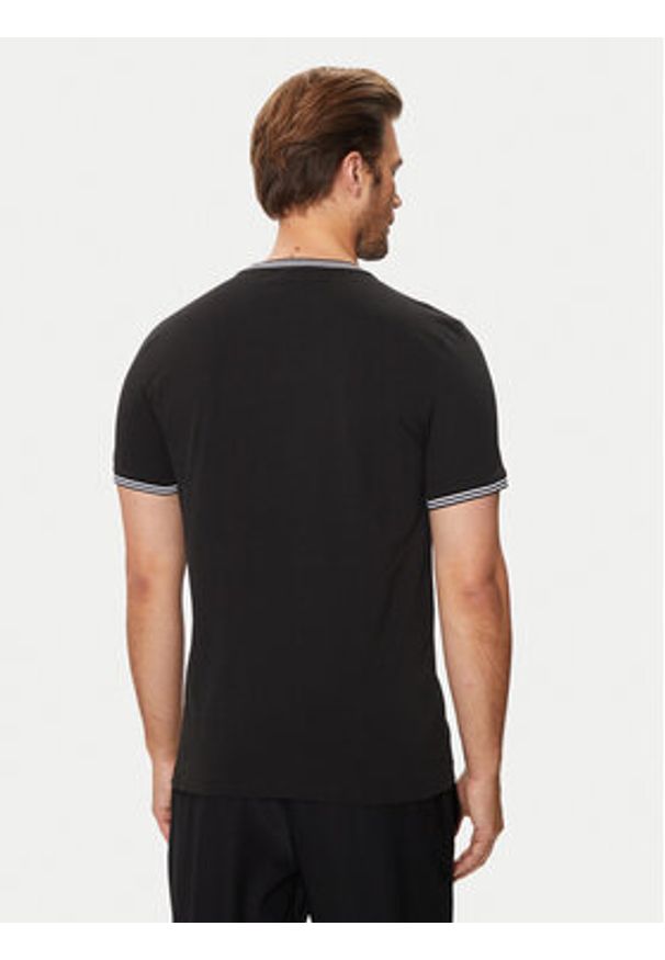 BOSS - Boss T-Shirt Taul 50521245 Czarny Regular Fit. Kolor: czarny. Materiał: bawełna