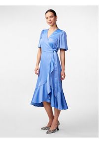 YAS Sukienka koktajlowa Thea 26028890 Niebieski Standard Fit. Kolor: niebieski. Materiał: syntetyk. Styl: wizytowy #3