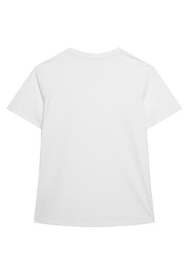 Guess Jeans T-Shirt W4YI10 J1314 Biały Regular Fit. Kolor: biały. Materiał: bawełna