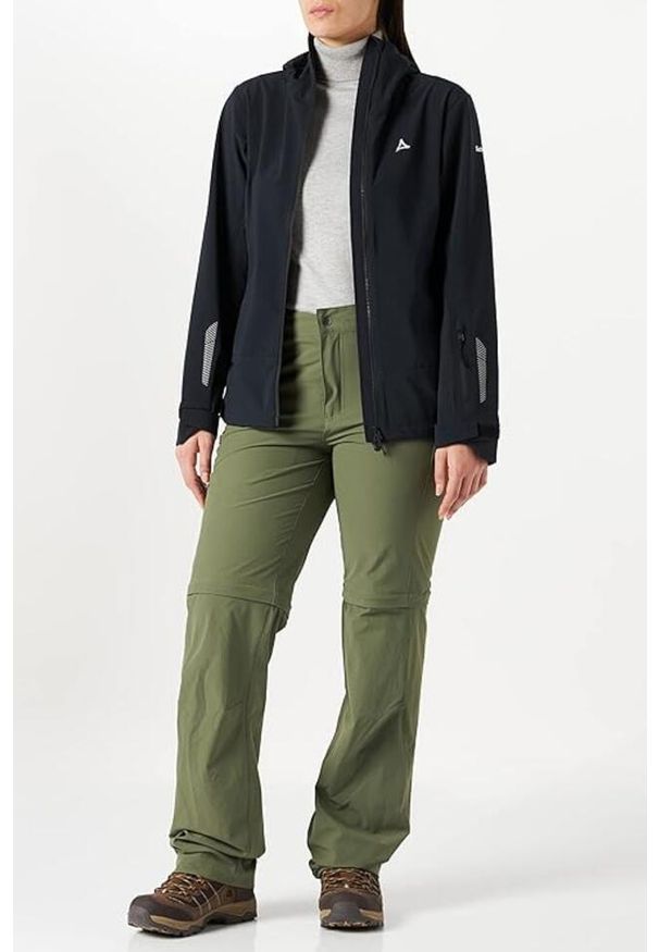 SCHÖFFEL - Kurtka turystyczna damska Schoffel Miara Softshell. Kolor: czarny. Materiał: poliester, elastan