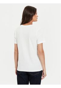 TOMMY HILFIGER - Tommy Hilfiger T-Shirt Script WW0WW43459 Écru Regular Fit. Materiał: bawełna