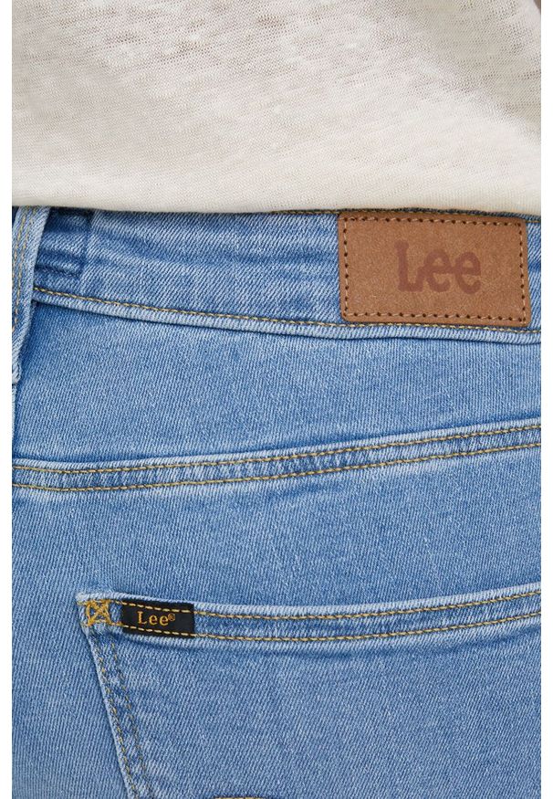 Lee jeansy ELLY MID CHARLY damskie medium waist. Kolor: niebieski