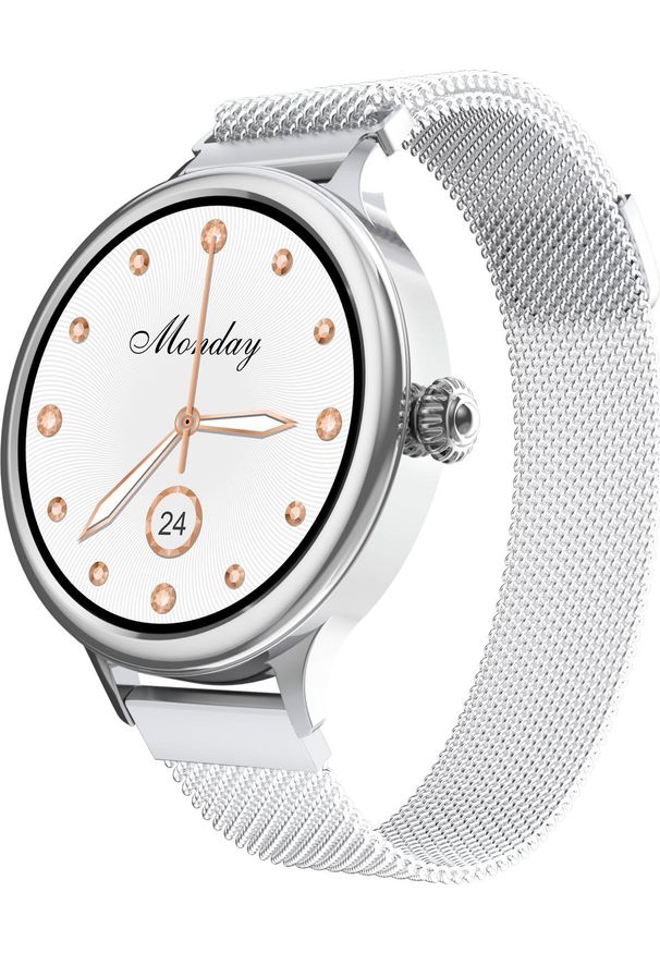 Smartwatch Lokmat M4 Srebrny. Rodzaj zegarka: smartwatch. Kolor: srebrny