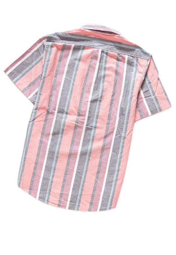 Lee - KOSZULA MĘSKA LEE BUTTON DOWN SS BURNED RED L886NULB 112123688. Typ kołnierza: button down