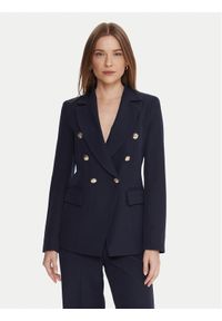 Maryley Marynarka 25IB139/43BL Granatowy Regular Fit. Kolor: niebieski. Materiał: syntetyk #1