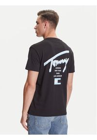 Tommy Jeans T-Shirt Signature City DM0DM21934 Czarny Regular Fit. Kolor: czarny. Materiał: bawełna #4