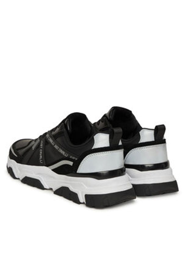 Just Cavalli Sneakersy 79QA3SH5 ZPB66 Czarny. Kolor: czarny. Materiał: skóra