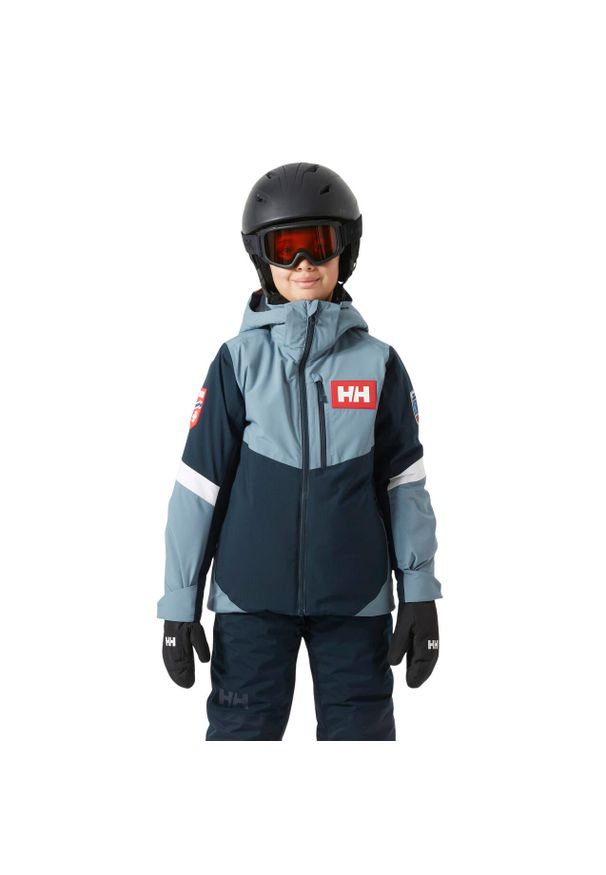 Dziecięca kurtka narciarska Helly Hansen Elevate. Kolor: niebieski. Sezon: zima. Sport: narciarstwo