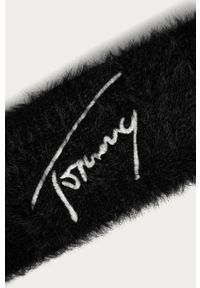 Tommy Jeans - Opaska. Kolor: czarny. Materiał: akryl, dzianina, poliamid, elastan. Wzór: nadruk #2