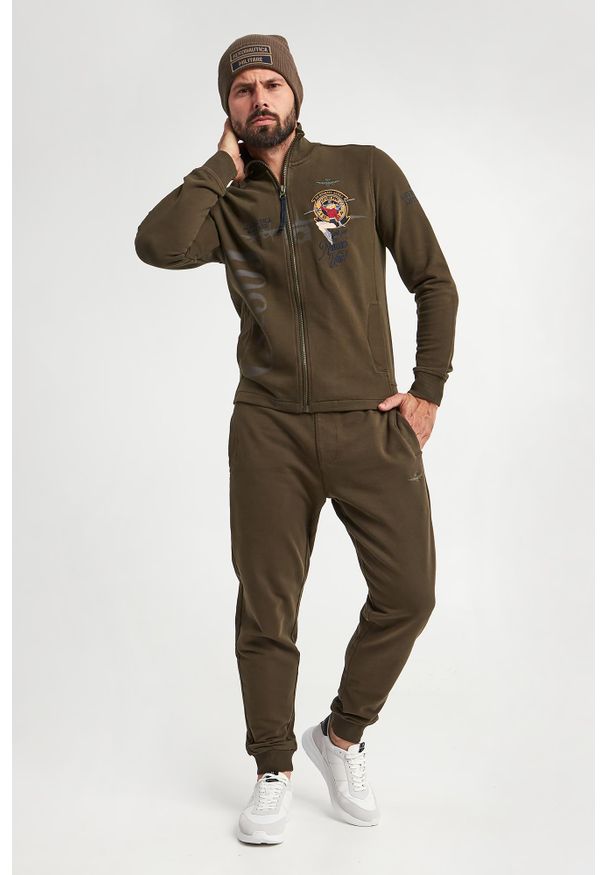 Aeronautica Militare - Spodnie dresowe męskie AERONAUTICA MILITARE. Materiał: dresówka