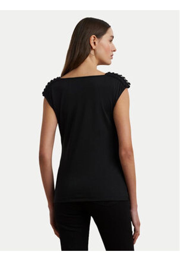 Lauren Ralph Lauren - LAUREN RALPH LAUREN Bluzka 200889317003 Czarny Relaxed Fit. Kolor: czarny. Materiał: syntetyk
