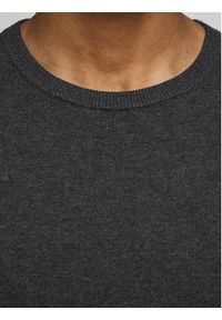 Jack & Jones - Jack&Jones Sweter Basic 12137190 Szary Regular Fit. Kolor: szary. Materiał: bawełna