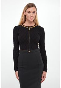 Elisabetta Franchi - Sweter/kardigan damski zapinany na zamek ELISABETTA FRANCHI #4