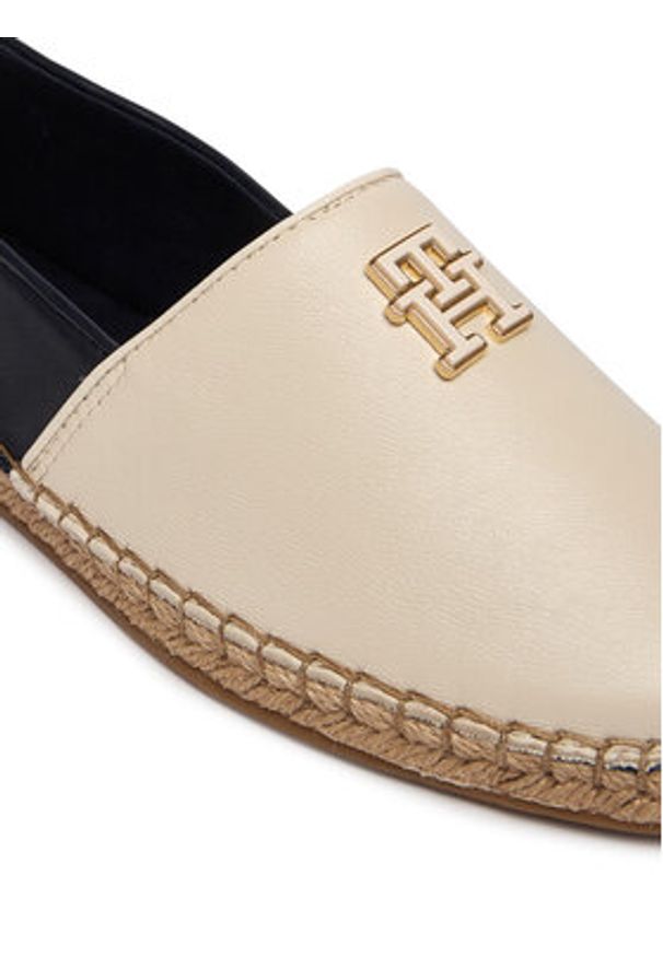 TOMMY HILFIGER - Tommy Hilfiger Espadryle Th Logo Leather Espadrille FW0FW09246 Kolorowy. Materiał: skóra. Wzór: kolorowy