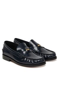 TOMMY HILFIGER - Tommy Hilfiger Mokasyny Hilfiger Penny Abrasivato FW0FW09323 Granatowy. Kolor: niebieski. Materiał: skóra #2