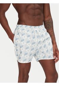 Hugo - HUGO Szorty kąpielowe Rik 50533795 Błękitny Regular Fit. Kolor: niebieski. Materiał: syntetyk