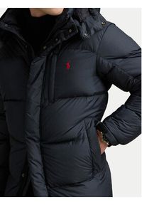 Polo Ralph Lauren Płaszcz zimowy 710962406002 Czarny Regular Fit. Typ kołnierza: polo. Kolor: czarny. Materiał: syntetyk. Sezon: zima