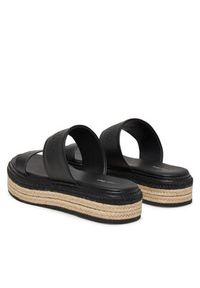 Calvin Klein Espadryle Flatform Wedge Slide - He HW0HW02374 Czarny. Kolor: czarny. Materiał: skóra