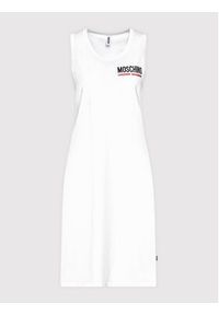 Moschino Underwear & Swim - MOSCHINO Underwear & Swim Sukienka codzienna 4003 9021 Biały Regular Fit. Okazja: na co dzień. Kolor: biały. Materiał: bawełna. Typ sukienki: proste. Styl: casual #2